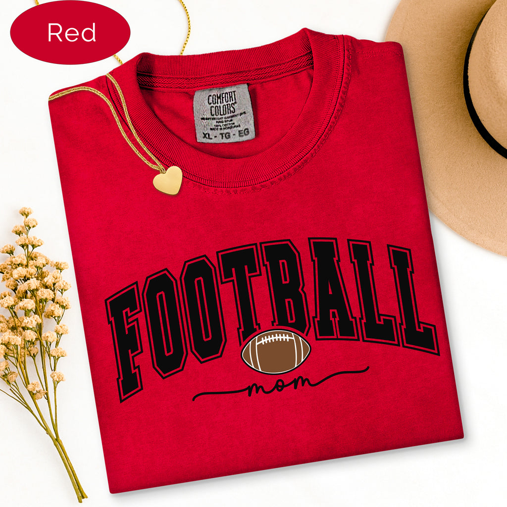 Football Mom Shirt, Personalized Football Mama Tee, Custom Game Day Shirt, Senior Football Mom Gift, Football Grandma Aunt Shirt