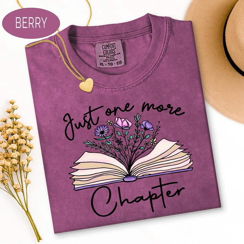Book Lover Reading Shirt, One More Chapter Bookish Tee, Book Shirts Women, Librarian Teacher Book Club Gift