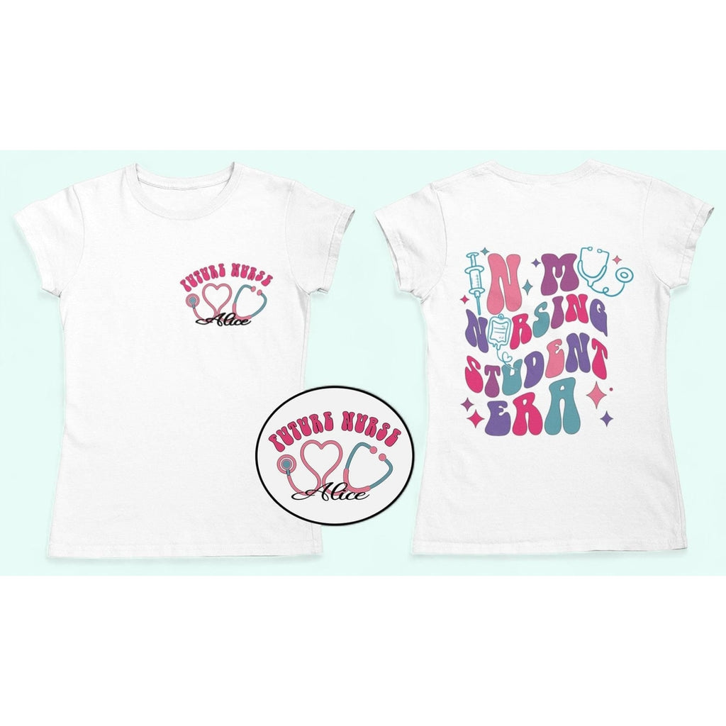 School Nurse Era Shirt – Cute Groovy Nurse T-Shirt, RN Nurse Shirt for Work, Nursing School Tee, Future Nurse Gift