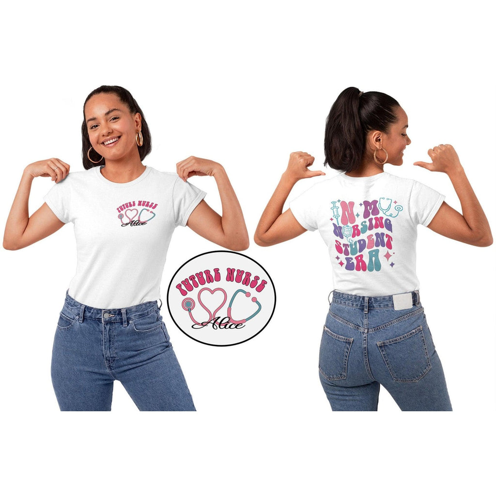School Nurse Era Shirt – Cute Groovy Nurse T-Shirt, RN Nurse Shirt for Work, Nursing School Tee, Future Nurse Gift