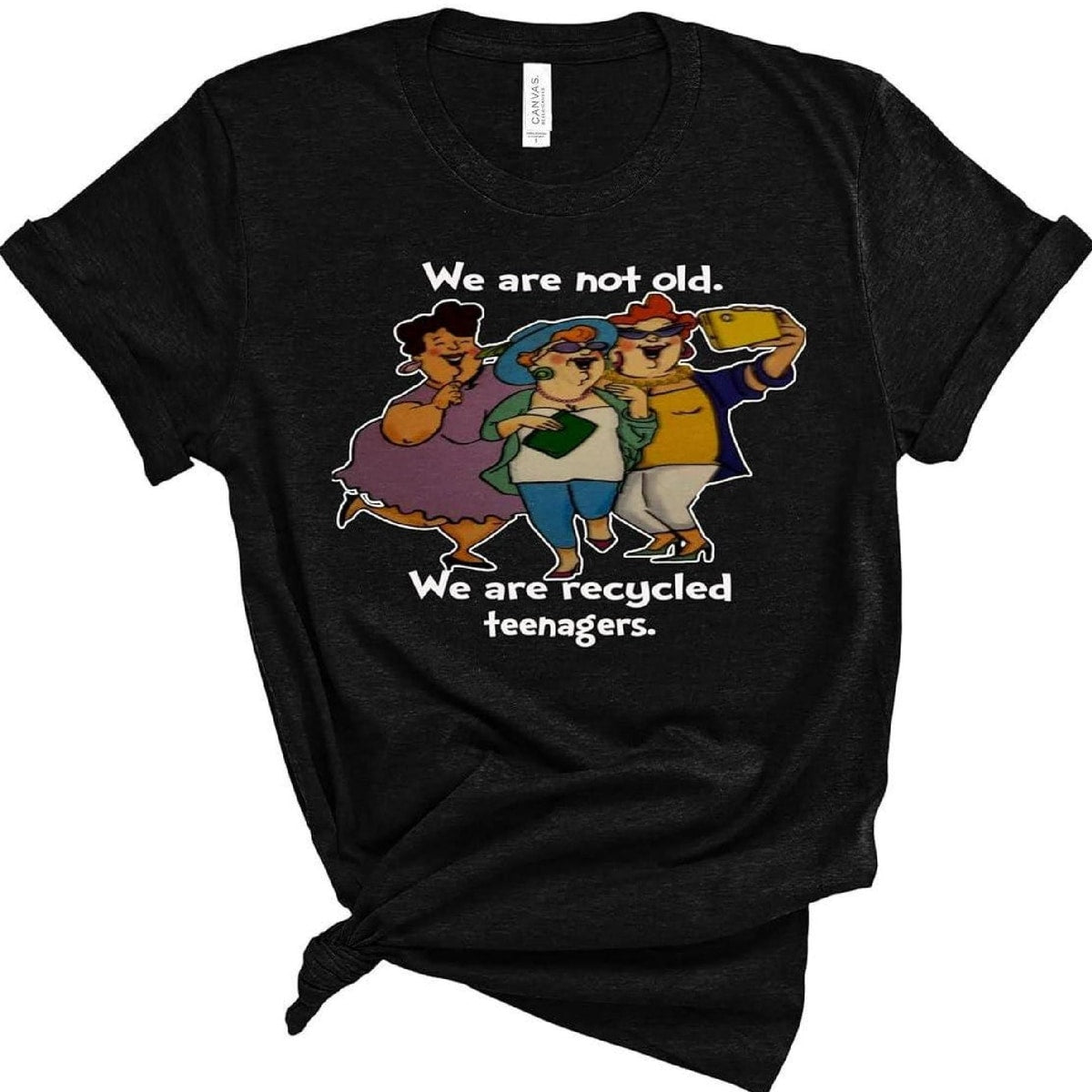 Recycled Teenagers Funny Shirt, Soft Cotton Graphic Tee, Birthday Gift for Women
