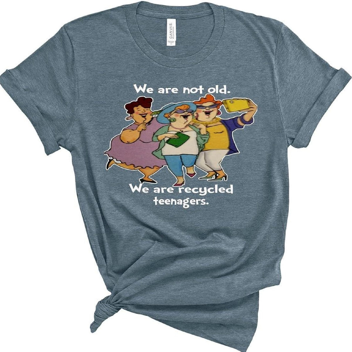 Recycled Teenagers Funny Shirt, Soft Cotton Graphic Tee, Birthday Gift for Women