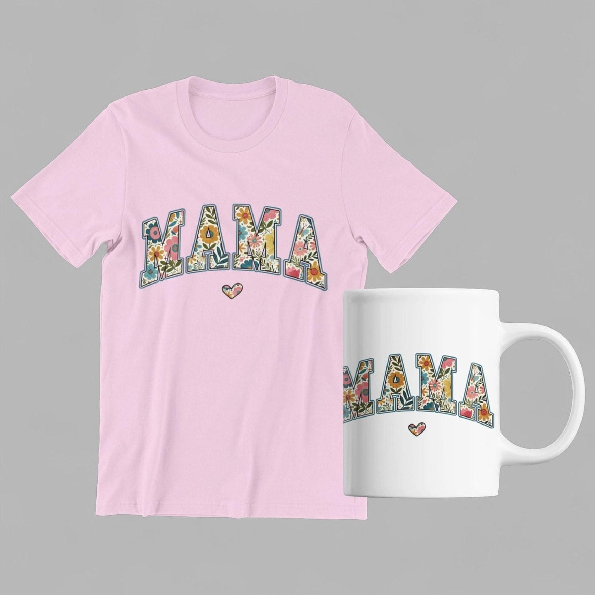 Floral Mama Shirt and Mug Set | Mother's Day Gift for Mom