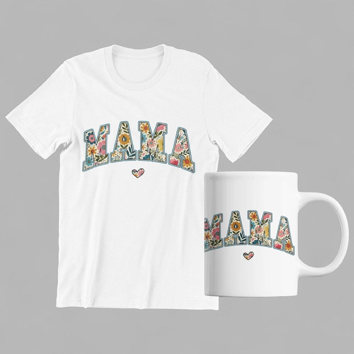 Floral Mama Shirt and Mug Set | Mother's Day Gift for Mom