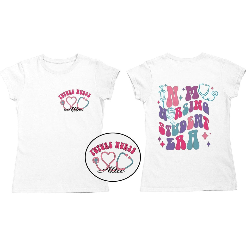 School Nurse Era Shirt – Cute Groovy Nurse T-Shirt, RN Nurse Shirt for Work, Nursing School Tee, Future Nurse Gift