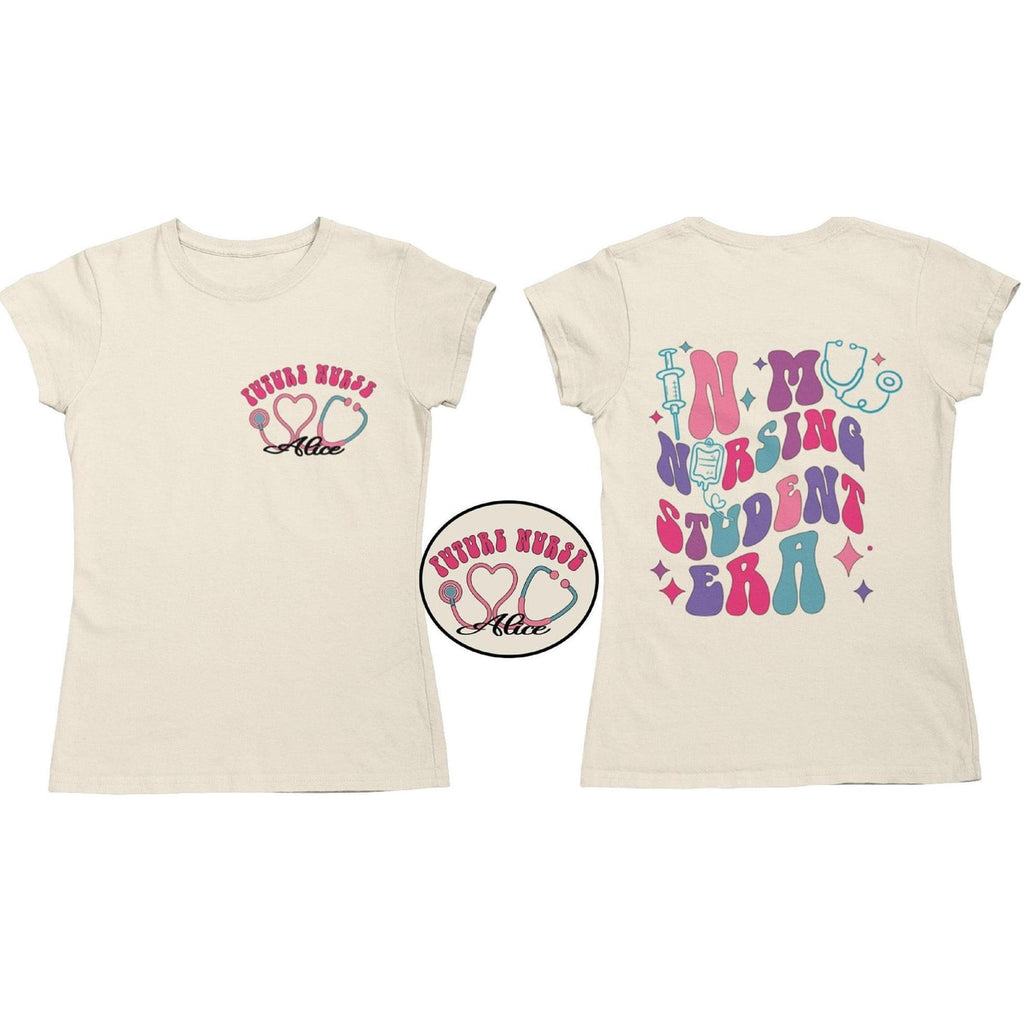 School Nurse Era Shirt – Cute Groovy Nurse T-Shirt, RN Nurse Shirt for Work, Nursing School Tee, Future Nurse Gift