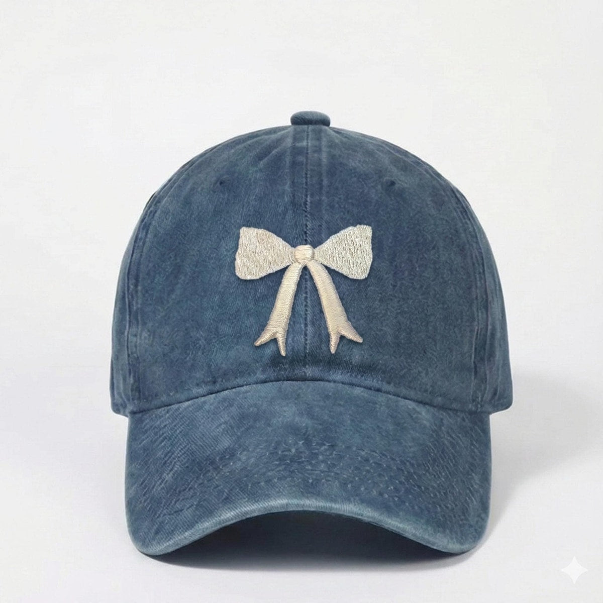Coquette Bow Embroidered Baseball Cap | Customizable Girly Dad Hat