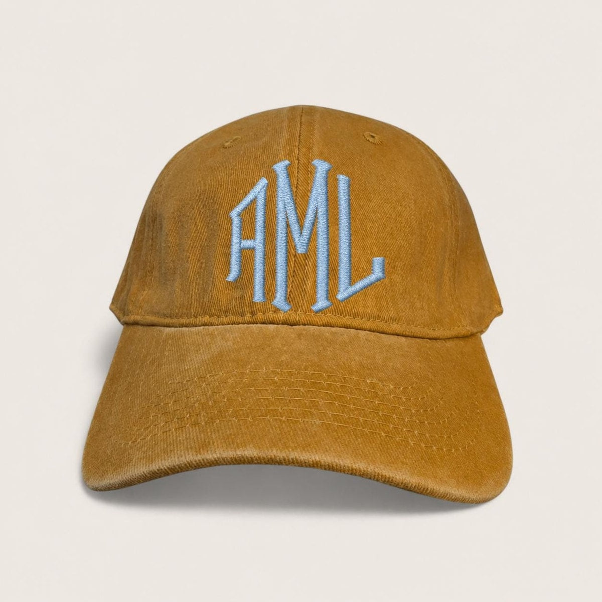 Custom Monogram Distressed Baseball Hat, Vintage Ladies Ball Cap, Bridal Party Gift