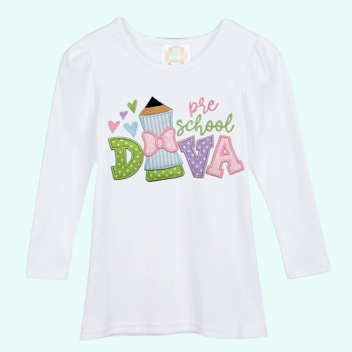 Pre K Shirt: Embroidered Girls Back to School Tee (Soft Cotton)
