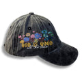 Baseball Cap: Floral Embroidery, God Is Good - Adjustable Cotton Twill