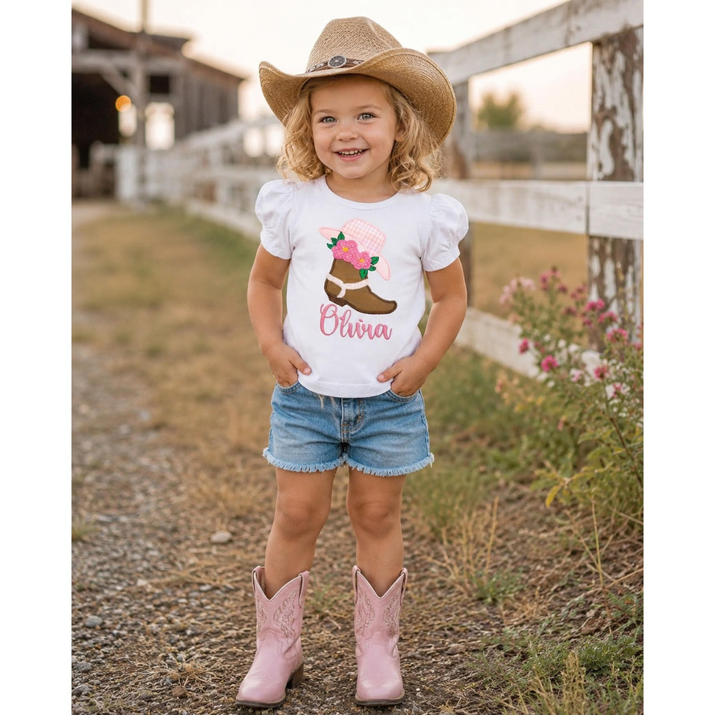 Cowgirl Birthday Shirt: Western Rodeo Tee for Toddlers (Soft Cotton)