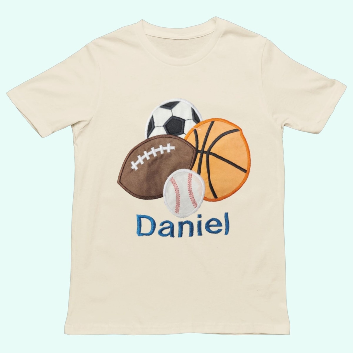 Personalized Sports Shirt - Embroidered Baseball, Football, Basketball or Soccer