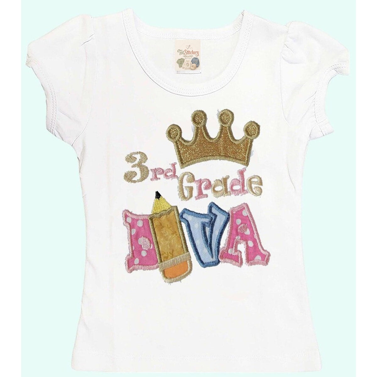 Back to School Shirt: Girls 3rd Grade Tee (Custom Handmade)