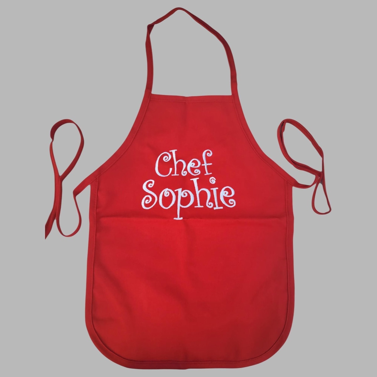 Girls Apron: Personalized Embroidered Girls Cooking Apron - Girls Apron With Name