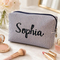 Makeup Bag Cosmetic Bag Bridesmaid Gifts, Personalized Travel Makeup Bag, Bridesmaid Proposal, Gift for Her