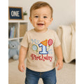 1st Birthday Shirt: Custom Embroidery - Soft and Comfortable