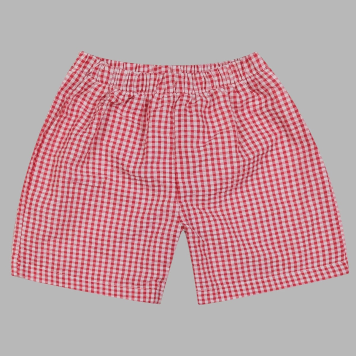 Boy's Back to School Short Outfit / Embroidered School Truck Supplies / Gingham Shorts Set