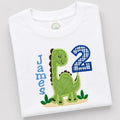 Dinosaurs Boys Personalized Birthday Shirt / Dino Embroider Shirt / Boys Custom Dino Shirt / Boys Dino Tee