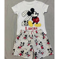 Boy's Character Outfit / Embroidered Boys Mouse Shirt / Personalized Boys Shirt - Shorts / Birthday Boys Outfit